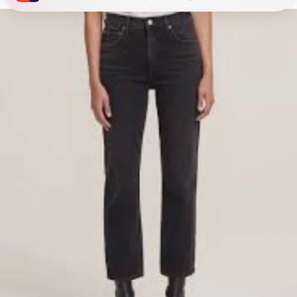 Agolde wilder in black panoramic size 32